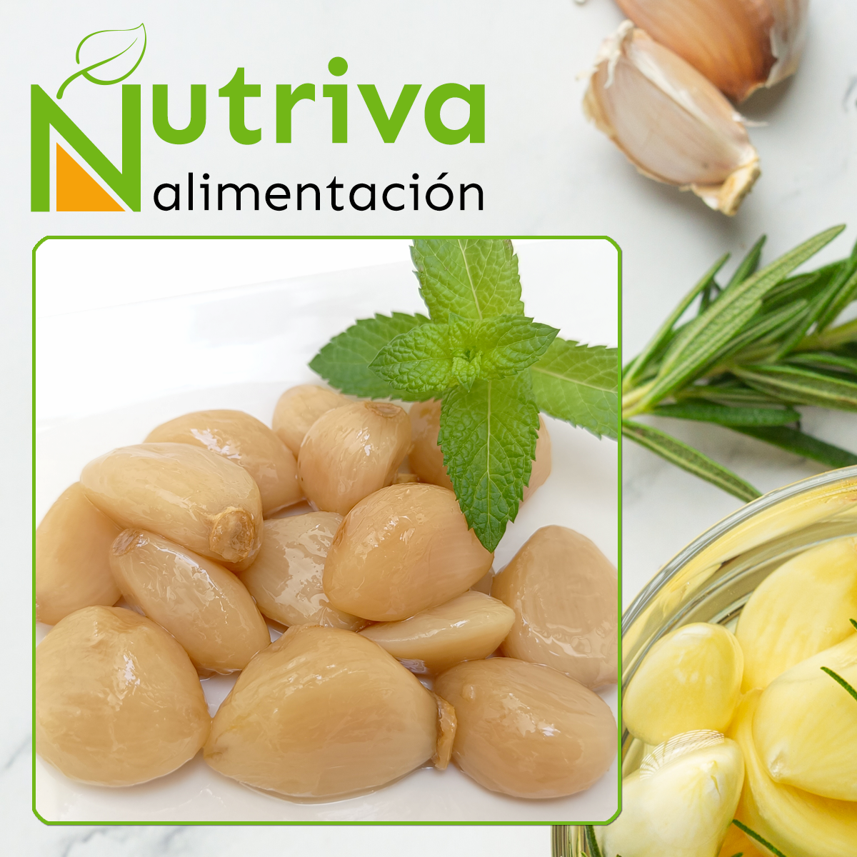 nutriva alimentación (productos vegetales confitados) - ajos confitados